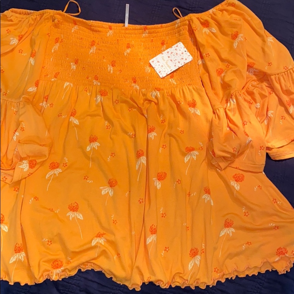 Free people golden poppy combo top
